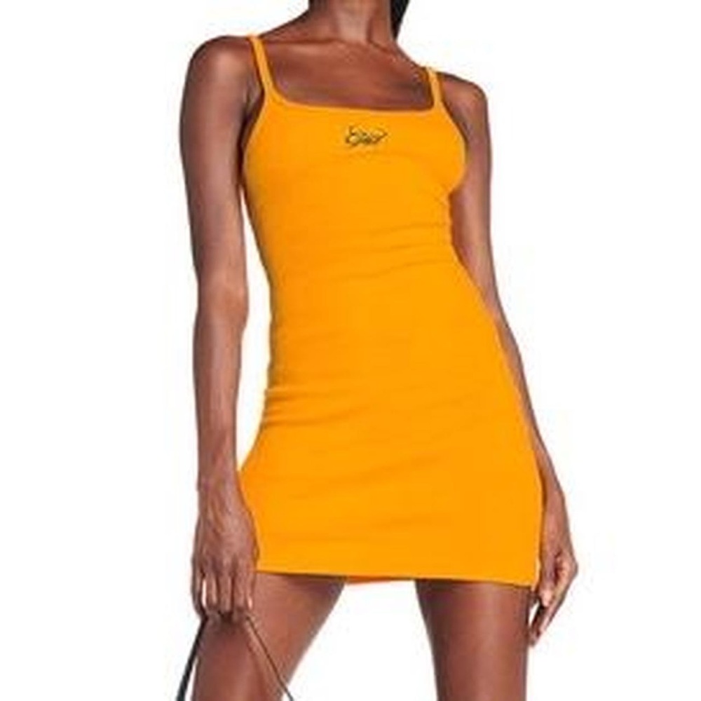 Iamgia I am gia tali dress orange mini extra small neon summer Bodycon tank